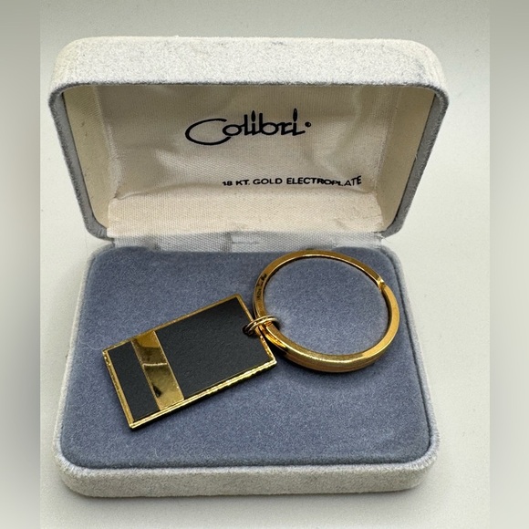 Vintage Colibri 18k Gold Electroplated Keychain - Picture 1 of 5